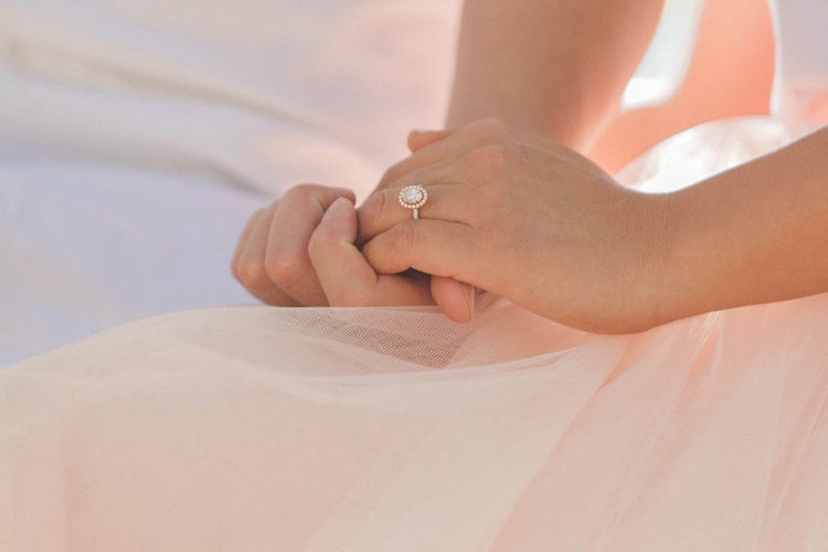 rose gold engagement ring