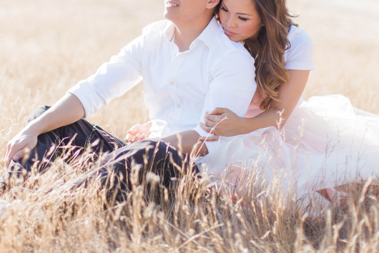 tulle skirt engagement photo