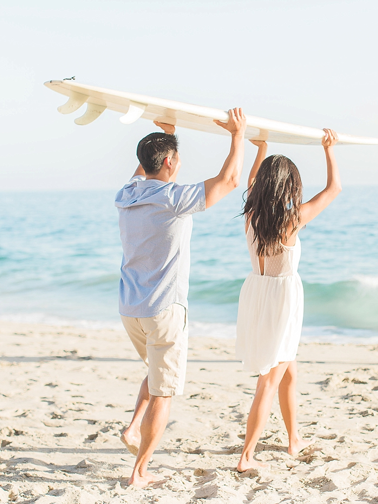 surfing engagement photos