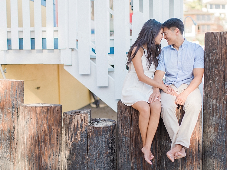 victoria beach engagement session