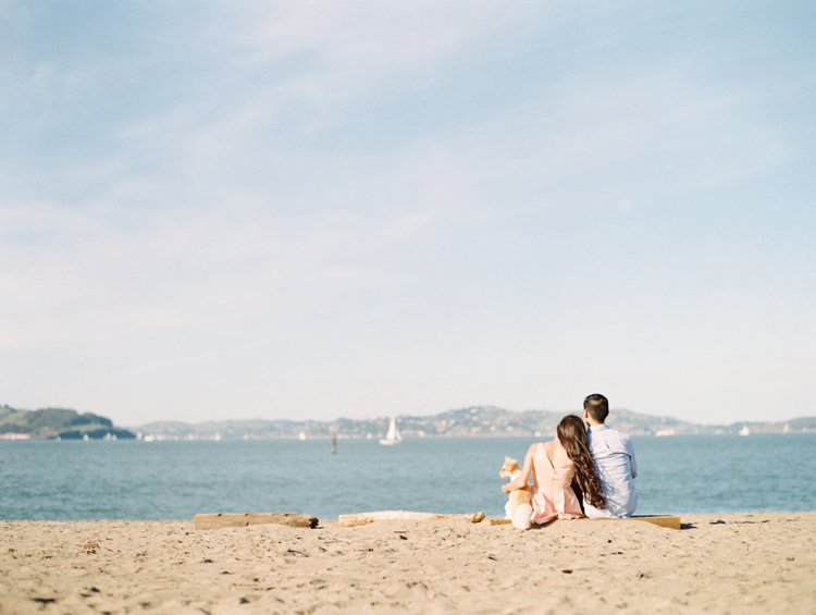 crissy field beach engagement photos