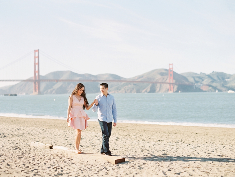 crissy field beach engagement pictures