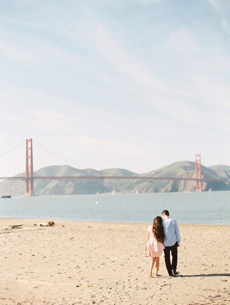 golden gate bridge engagement photos