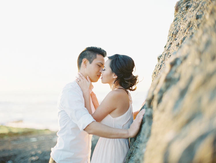 malibu beach engagement photos