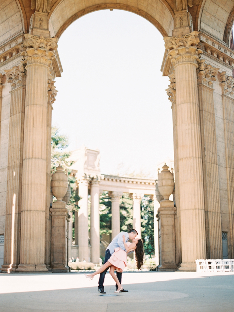 palace of fine arts engagement photos