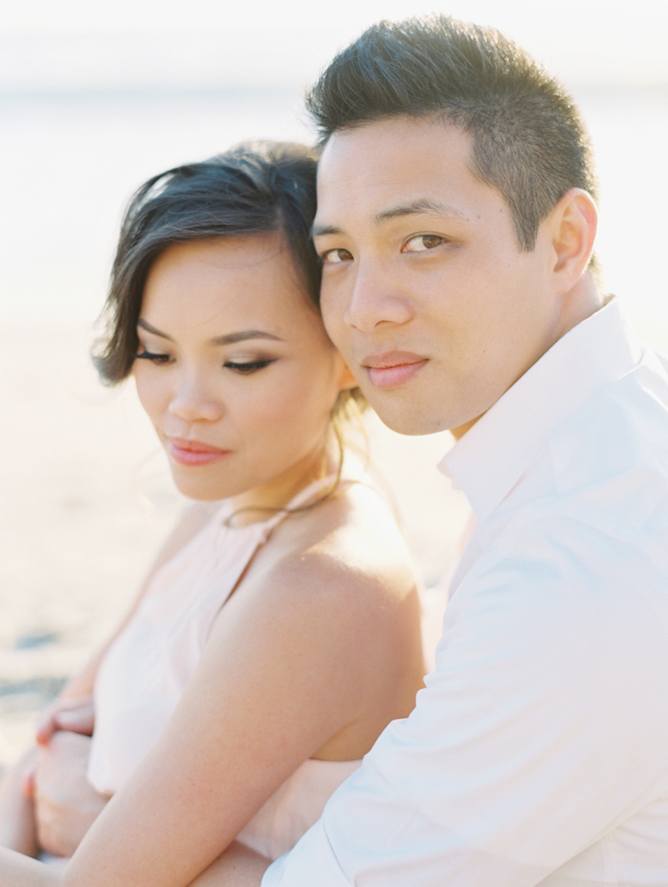 romantic beach engagement pictures