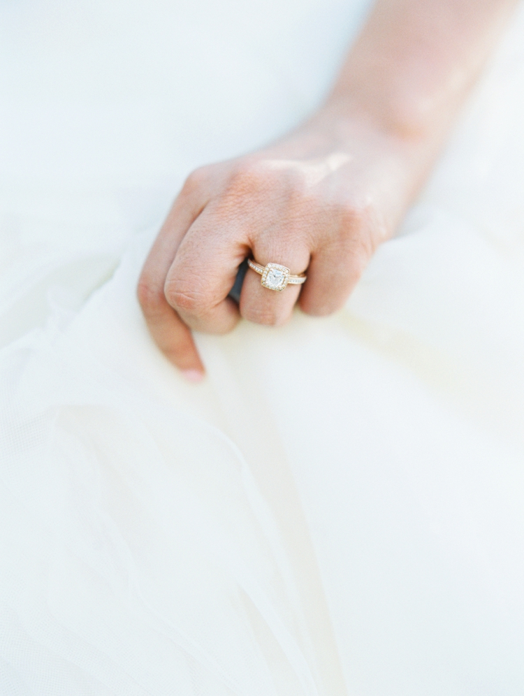 rose gold engagement ring