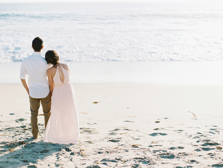 santa monica beach engagement photos