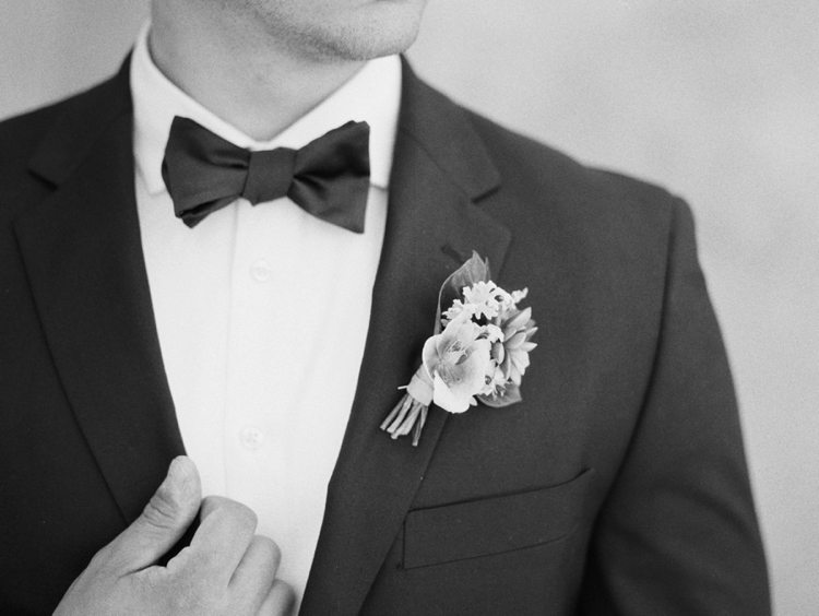 dapper groom in tux