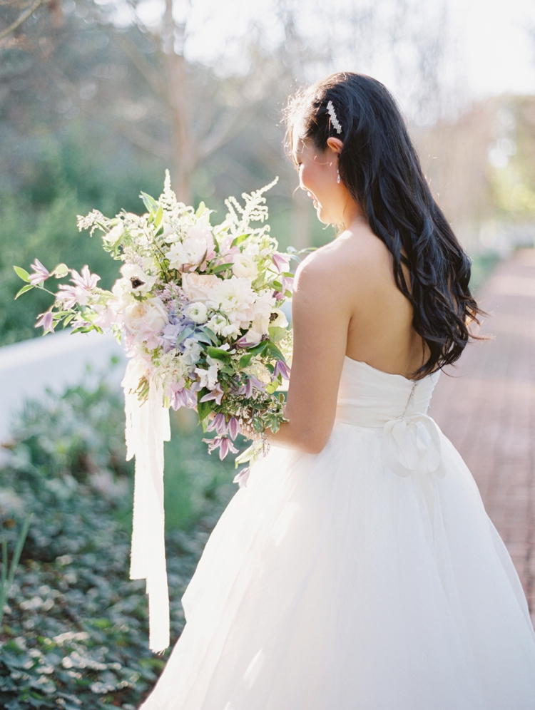 serenity rose quartz bouquet