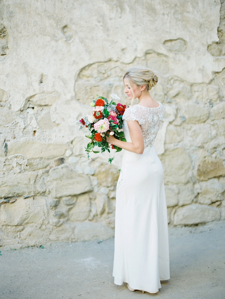 sheer beaded back wedding dress