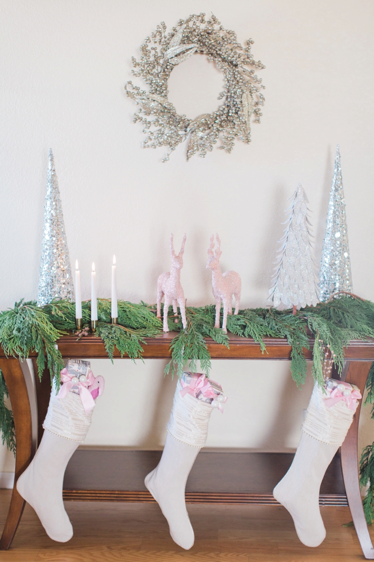 Pink And Silver Christmas Decorations