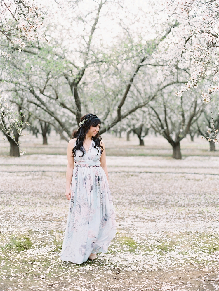 floral engagement dress