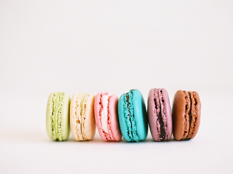 pastel color macarons