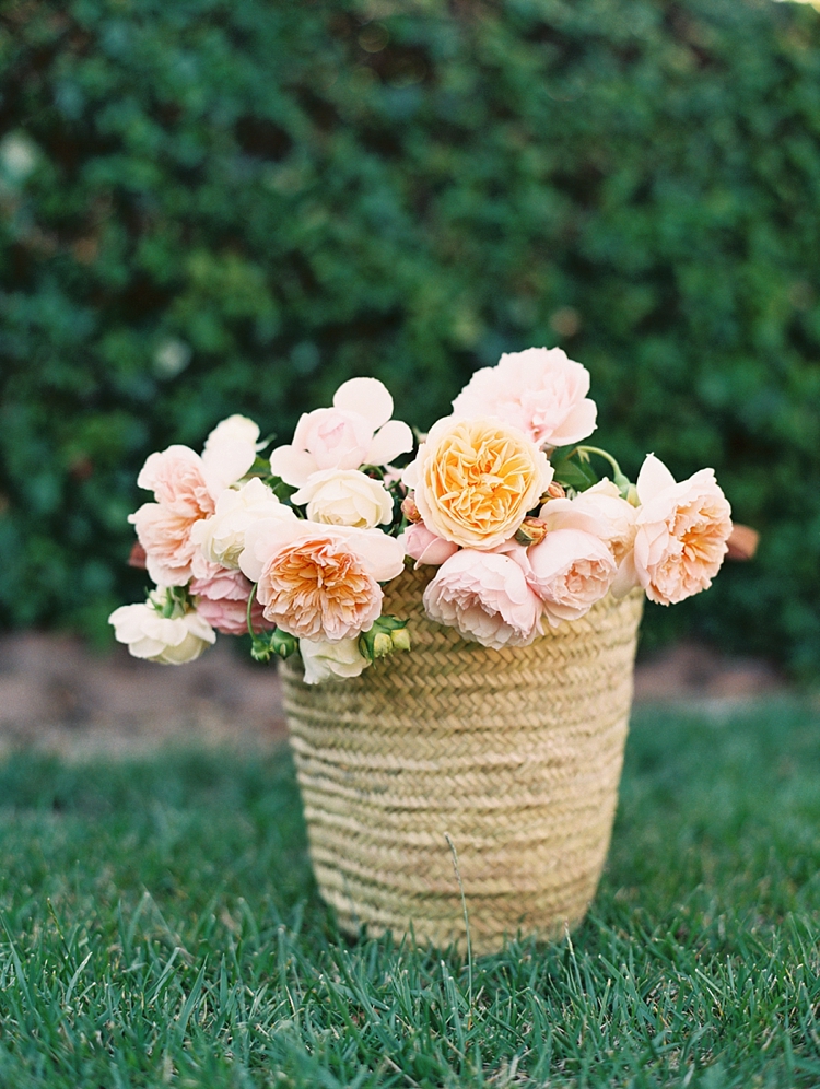 flowers in basket