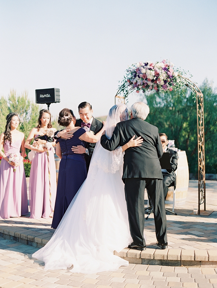 bella collina wedding ceremony