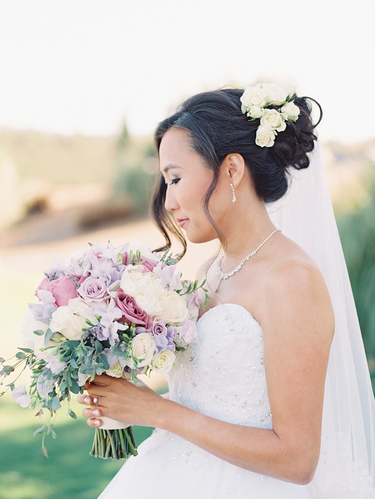 pink the little flower shop wedding bouquet