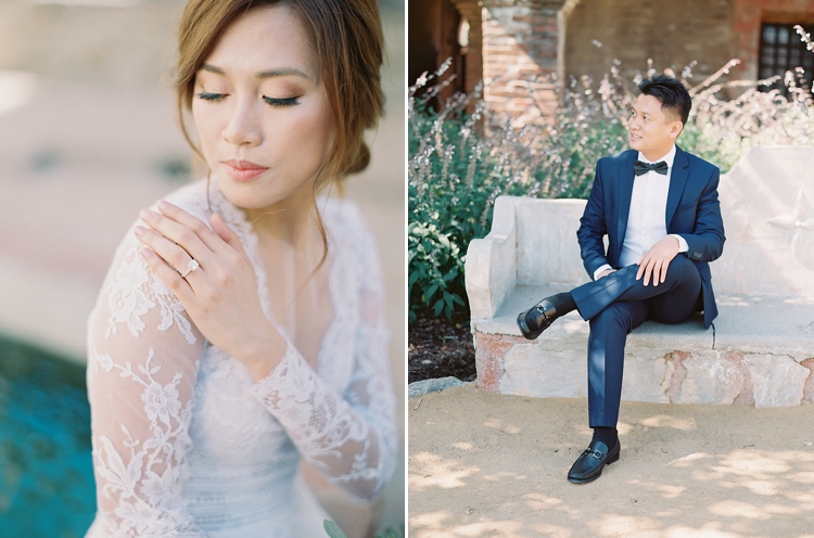 orange county romantic wedding photos