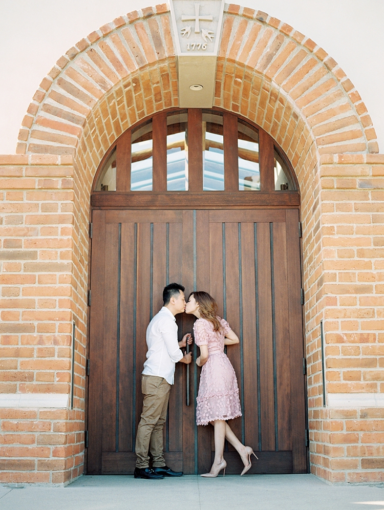 san juan capistrano mission engagement photography